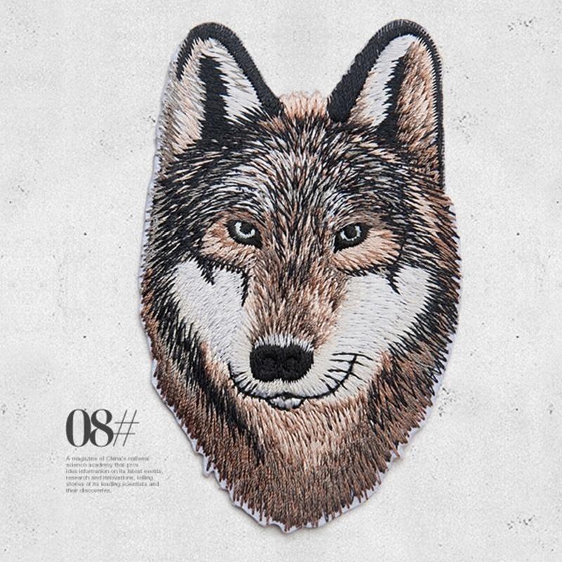 Животное Тигр Леопард Вышивка Нашивки Глажка Аппликации для Военных Армейских Полосок Одежда Утюг