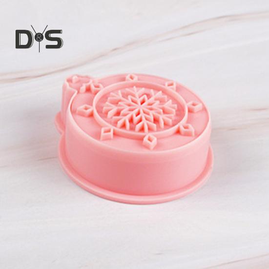 10 stks/set Kerstbal Cookie Cutter Mold Food Grade PP Vaatwasmachinebestendig Druk DIY 3D Fondant Cookie Maker Mold Keuken Bakken Tools