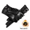 Men's Winter Cycling Leather Gloves