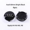 Hub Caps Hot For  Audi 4pcs 60mm 61mm 68mm 69mm Audi Hub Caps Car Wheel Center Caps For  Audi A1 A2 A3 A4 A5 A6 A7 A8 S3 S6 Q3
