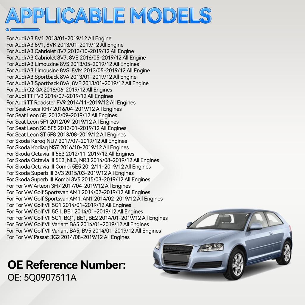 Привод управления заслонкой смешивания воздуха отопителя HVAC для A3 A4 Q2 TT Seat Ateca Leon Skoda Karoq Octavia VW Arteon Golf Passat Tiguan Touran 5Q0907511A
