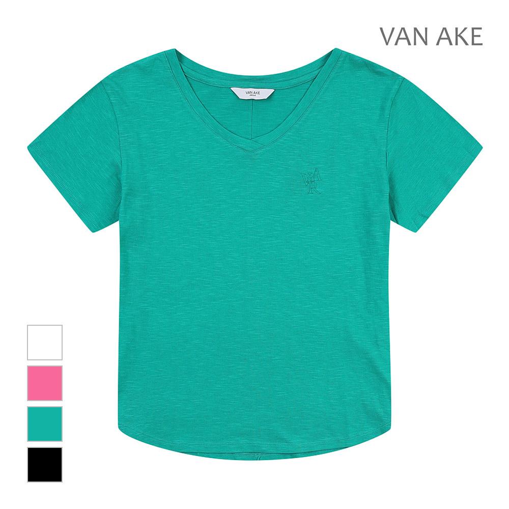 VANAKE V-Neck Short Sleeve T-Shirt_Vb36Tsu209Z