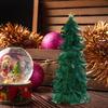 Feather Christmas Tree Tabletop Decoration Handcrafted Tree Figurine with Star Topper Holiday Home Centerpiece for Christmas New Year Party