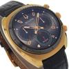 Б/у [BULOVA] Bulova Curve Chronograph 98A156 Позолоченный x Кожаный Кварцевый Хронограф Мужские часы с черным циферблатом