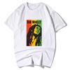 Bob Marley Rock Hip Hop T Shirt Men Clothing Fashion Retro Graphic Tshirts Summer Casual Streetwear Unisex Tee Ropa Hombre