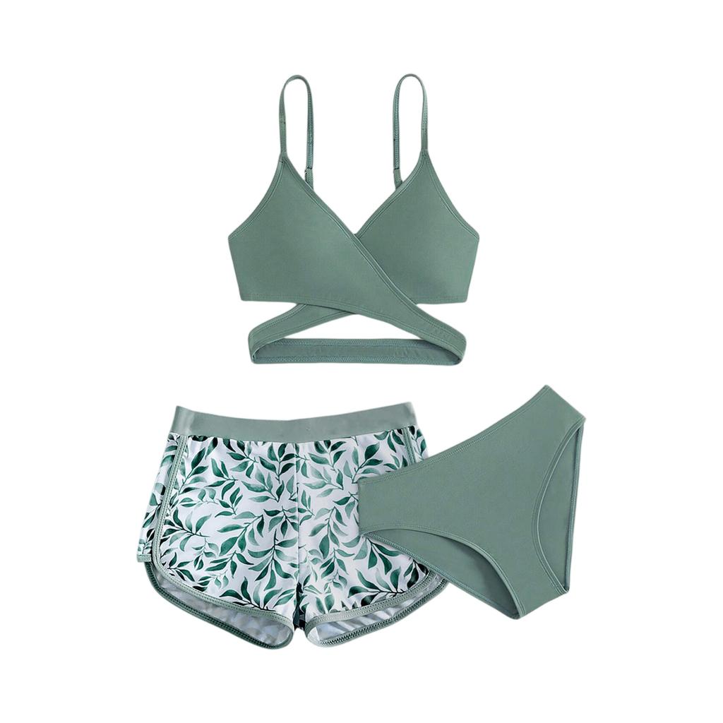 Комплект бикини для девочек - Подростковый купальник раздельный верх и низ