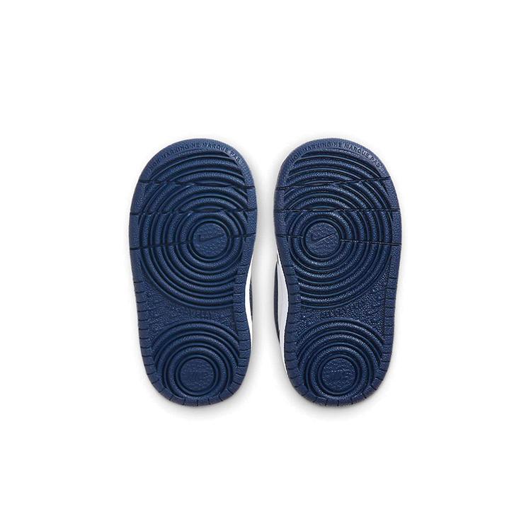 Nike Кроссовки Court Borough 2 Low Удобные Низкие Скейтбордические Сине-Белые Для Младенцев и Малышей BQ5453-107