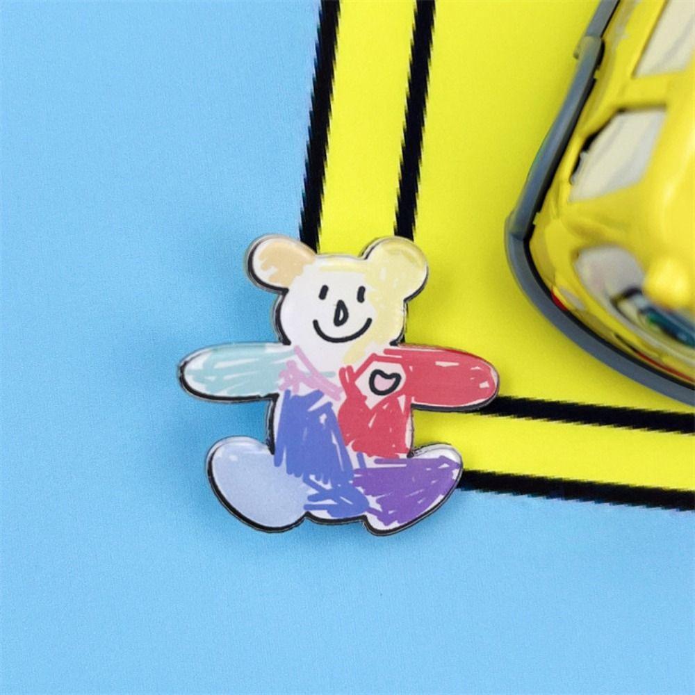 Медведь Мультфильмы Кролик Броши Кролик Медведь Кролик Нагрудные значки Мультфильмы Собака Значок Собака Значок Женщины