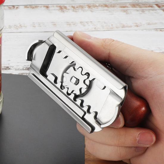 Открывалка для банок для крышек 1–4 дюйма. Открывалка для бутылок. Открывалка для консервных банок. Быстро открывающийся кухонный инструмент из нержавеющей стали для пожилых людей. Артрит. Слабые руки. Легко открывающиеся шестерни.