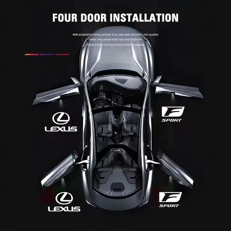HD Car Led Door Projector Lamp Welcome Light For Lexus F SPORT IS250 IS200 CT200h GS300 LS430 RX450h LX570 IS300 ES300h ERX400h