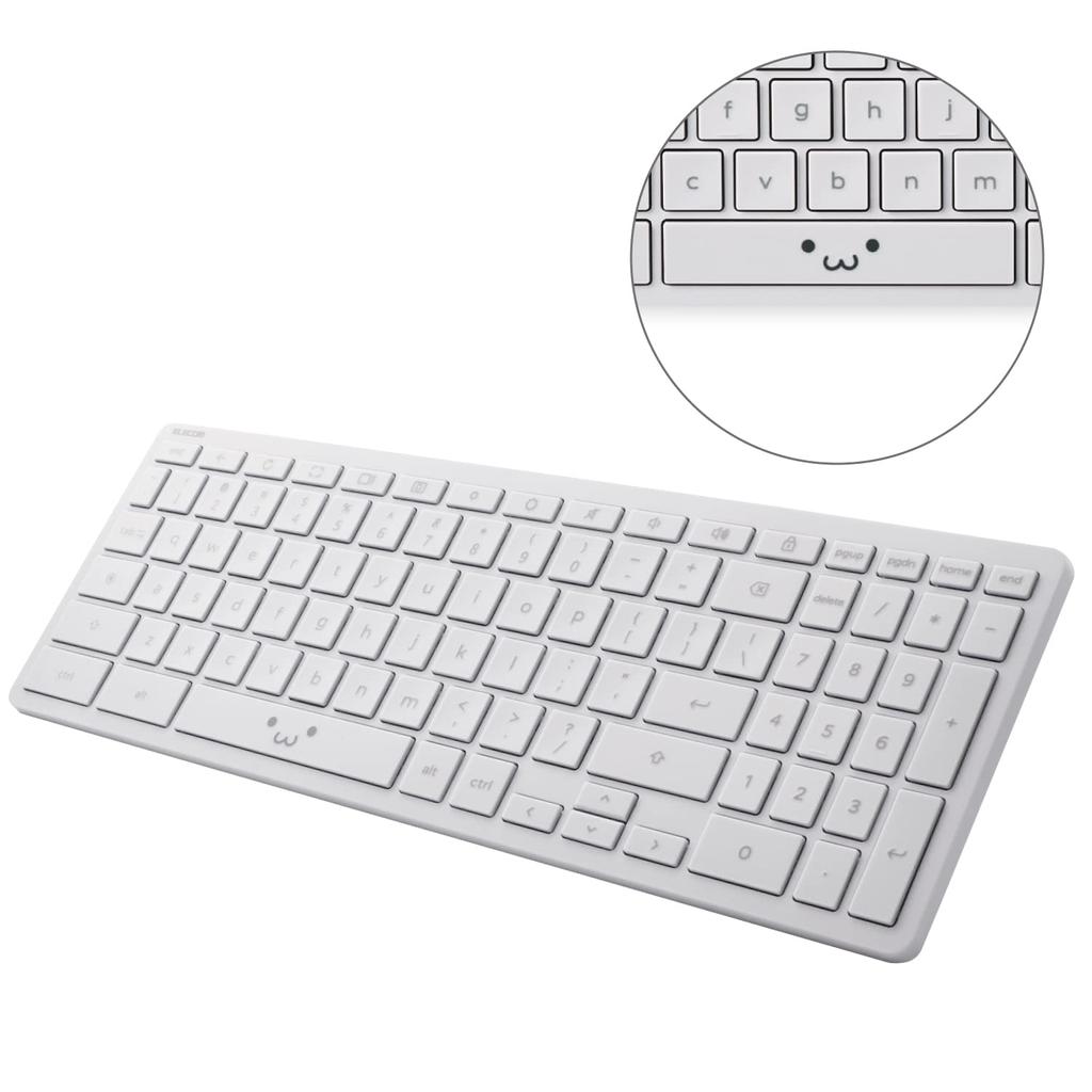 Клавиатура Bluetooth с сертификатом ELECOM WWCB Chromebook, английская (США) цифровая клавиатура, AAA, серая, TK-CB03BPGF-EN (Для ChromeOS, макет, в комплекте, батарейки)