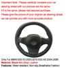 For BMW E83 X3 2003 - 2010 E53 X5 2004-2006 Hand Sewing Car Steering Wheel Cover