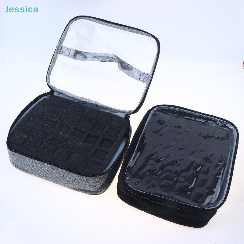 30-Slot Nail Polish Organizer Case | Removable Foam Interior Storage Box For 0.5 Fl.Oz Nail Lacquers