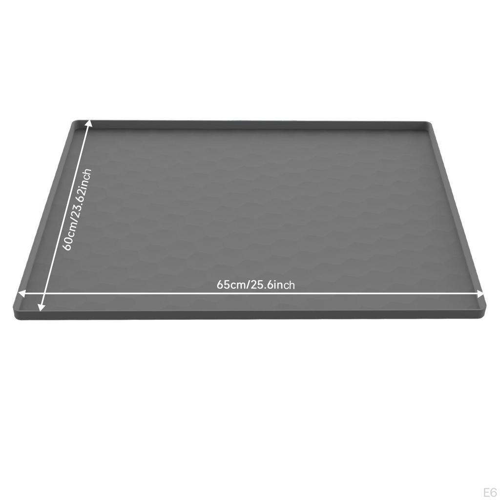 Мини-коврик для холодильника, поддон для сбора капель в морозильной камере, противоскользящий, для дома, предотвращает разливы, многофункциональный, моющийся