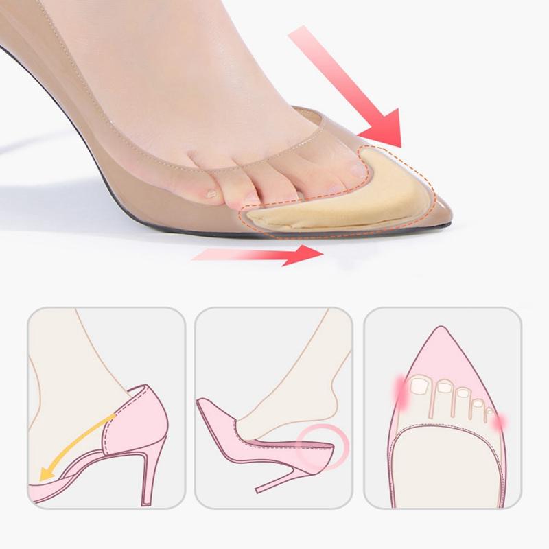 Toe Plug High Heel Anti-pain Cushion Anti- Pain Inserts Insoles Toe Shoe Accessories Insert Shoes Pad Shoe Yard Adjustment Size