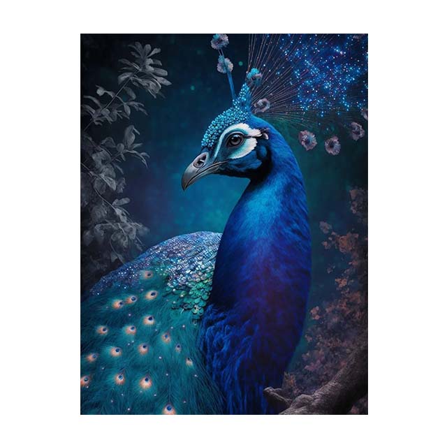 Красивый и гордый павлин Красочные животные Напечатанная на холсте фреска HD Плакаты Художественные идеи Современная гостиная Домашний офис Фотографии Украшения Куадрос