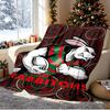 South Sydney Rabbitohs Pattern Blanket for Home Decoration, Bed, Sofa, Car Travel, Camping, Suitable for All Seasons, Birthday Christmas Gift