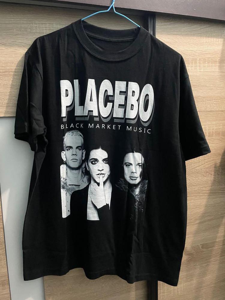 Музыкальная площадка черного рынка Футболка унисекс группы Placebo Все размеры от S до 5XL 1L672 Футболка унисекс