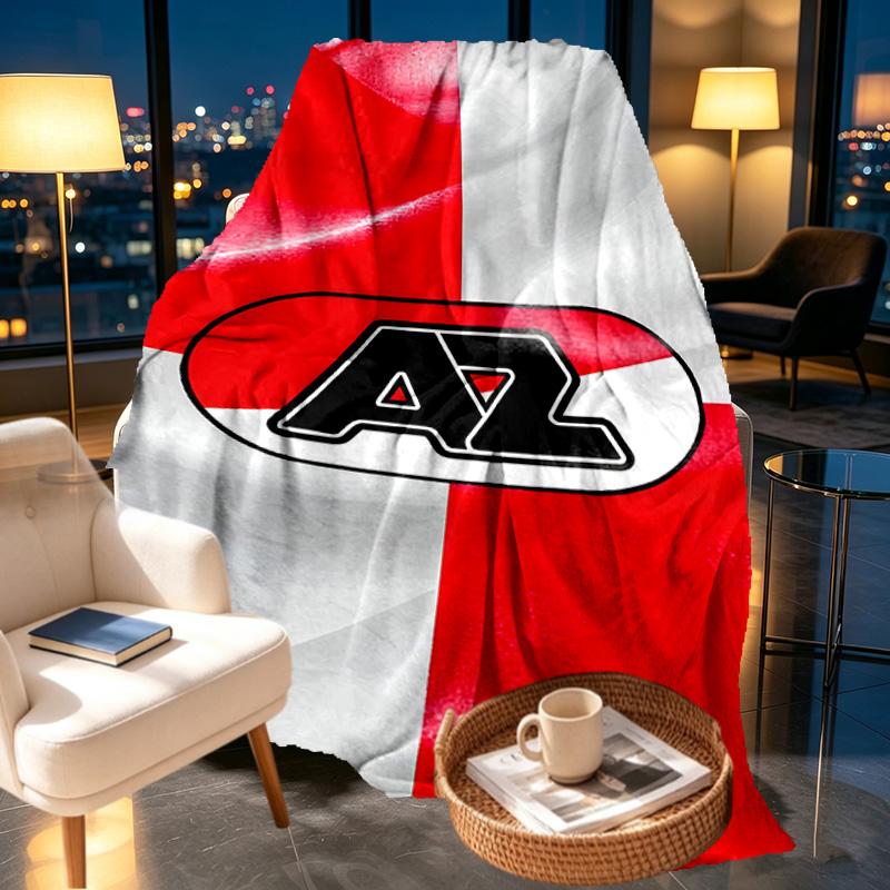 AZ Alkmaar Print Blanket - Soft & Comfortable, for Bedroom, Travel, Sofa, Home Decoration - Birthday Christmas Gift for Friend