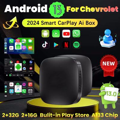 Smart Android 13 Wireless Carplay Android Auto для Netflix Youtube для Chevrolet Onix TRAX TRAVERSE BLAZER EQUINOX Tracker Turbo