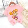 Paw Patrols Baby TShirt Girls  Boys Clothes Cartoon Anime Chase Skye Figure Printed Toddler Tops Summer Clothes Gift