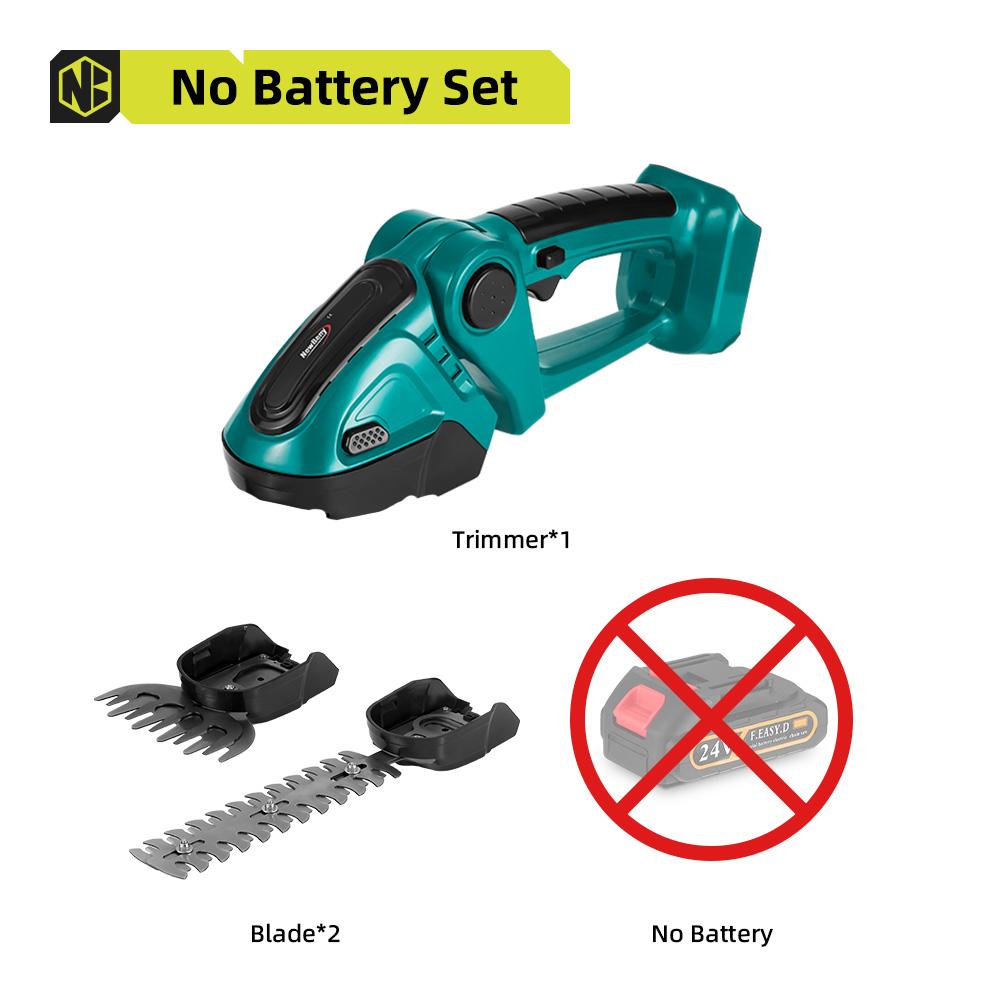 Newbeny Электрический триммер для живой изгороди 2 в 1, беспроводная эффективная бытовая секаторная пила, перезаряжаемые электроинструменты для батареи Makita 18 В