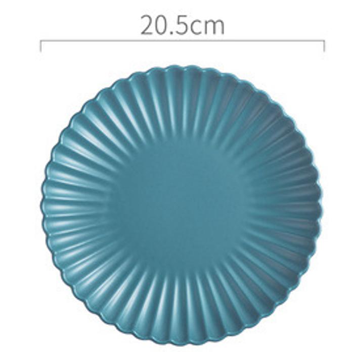 Креативная тарелка с хризантемой, керамическая посуда, тарелка для завтрака, десертная тарелка