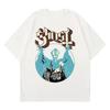 New Ghost Band T-shirt Women Oversize Fashion Cool London Singer Fans Summer Short Sleeve Print Rock Plain Black Tees