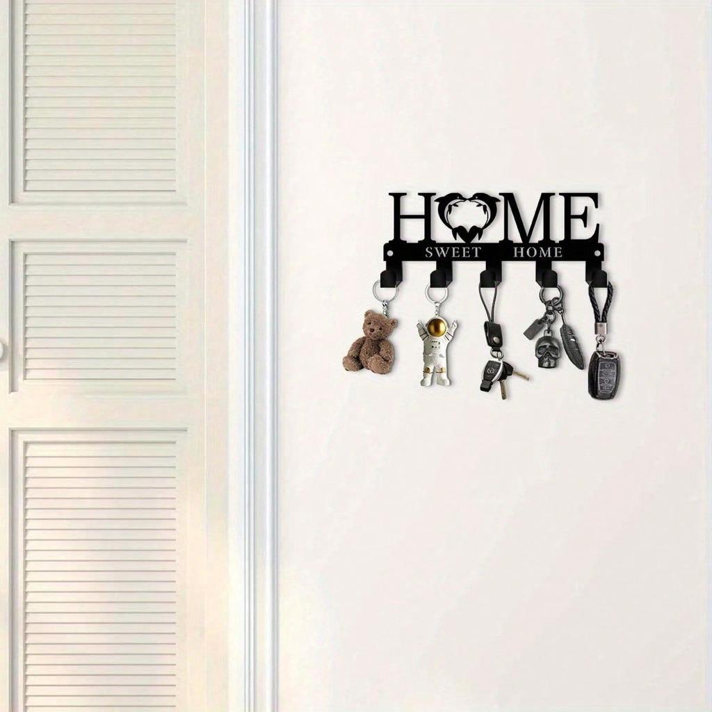 Металлический держатель для ключей в виде дельфина, настенный, современный, декоративный, с крючком, для декора ванной комнаты, кухни