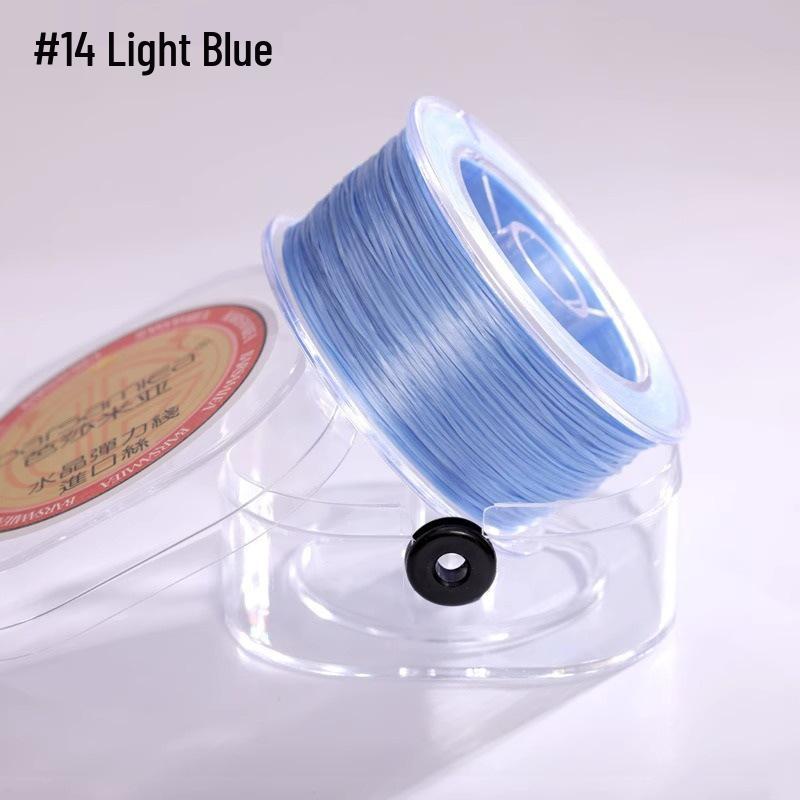 Импортный японский эластичный шнур для браслетов - Прочная резиновая леска для нанизывания хрустальных бусин Вэньвань