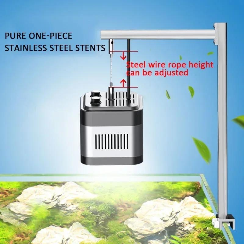 Лампа для выращивания водяной травы с регулируемой цветовой температурой 40 Вт 60 Вт для аквариума с рыбками, лампа для выращивания водяной травы, ландшафтный светильник полного спектра