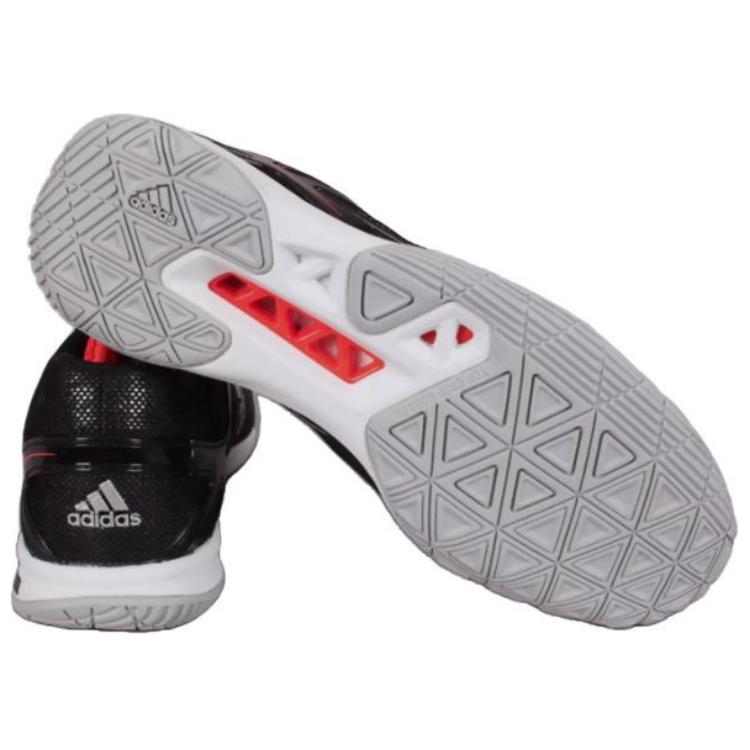 adidas Удобные Универсальные Легкие Амортизирующие Прочные Низкие Бадминтонные Кроссовки Мужские Черный Красный B22957