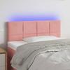 VidaXL LED Headboard Bedroom Furniture Single Bed Accessory Headboard Bed Frame Interior Pink 80x5x78/88 3121647