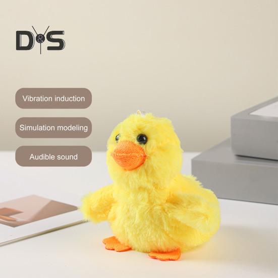 Электрическая игрушка-головоломка для кошек, перезаряжаемая, хлопающая утка, портативная, против укусов, интерактивная игрушка для кошек, бьющая крыльями утка, котенок, плюшевые игрушки