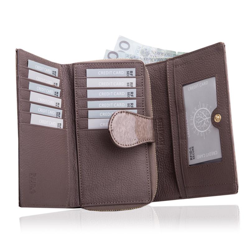 ZBPD-BS-513 GREY ROYAL Women' Wallet + CERTIFICATE