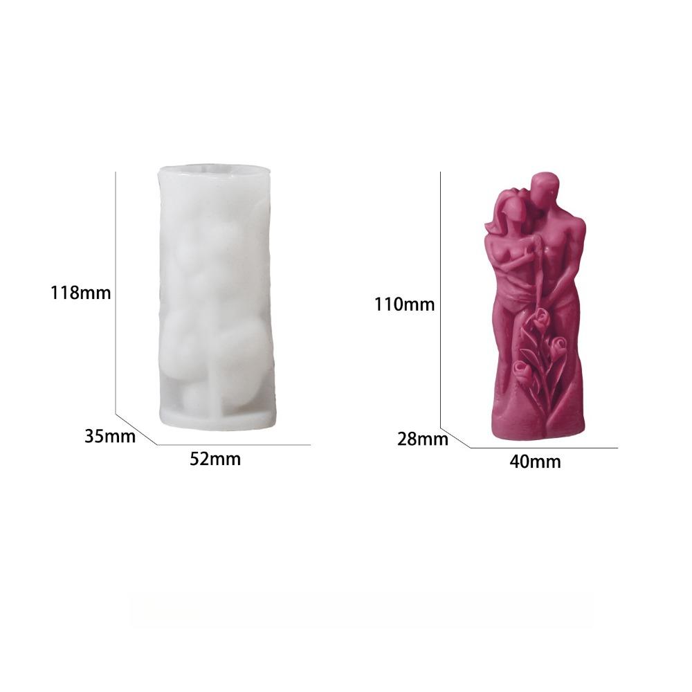3D DIY Скульптуры Поцелуя Пары Силиконовые Формы Для Шоколадного Торта Новая Форма Для Свечи Домашний Декор
