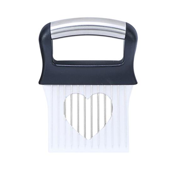 Держатель для лука-слайсера для легкой нарезки и хранения лукорезка из нержавеющей стали для томатов