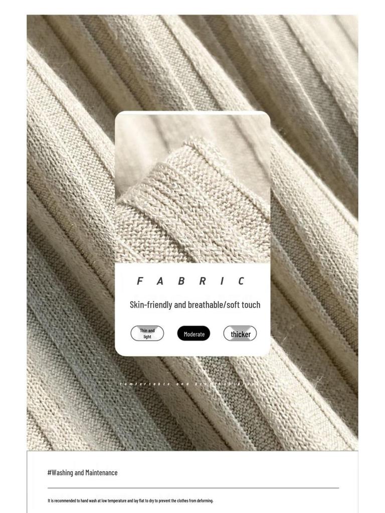 Японская мужская модная повседневная трикотажная рубашка-поло в полоску - легкая и простая летняя посадка