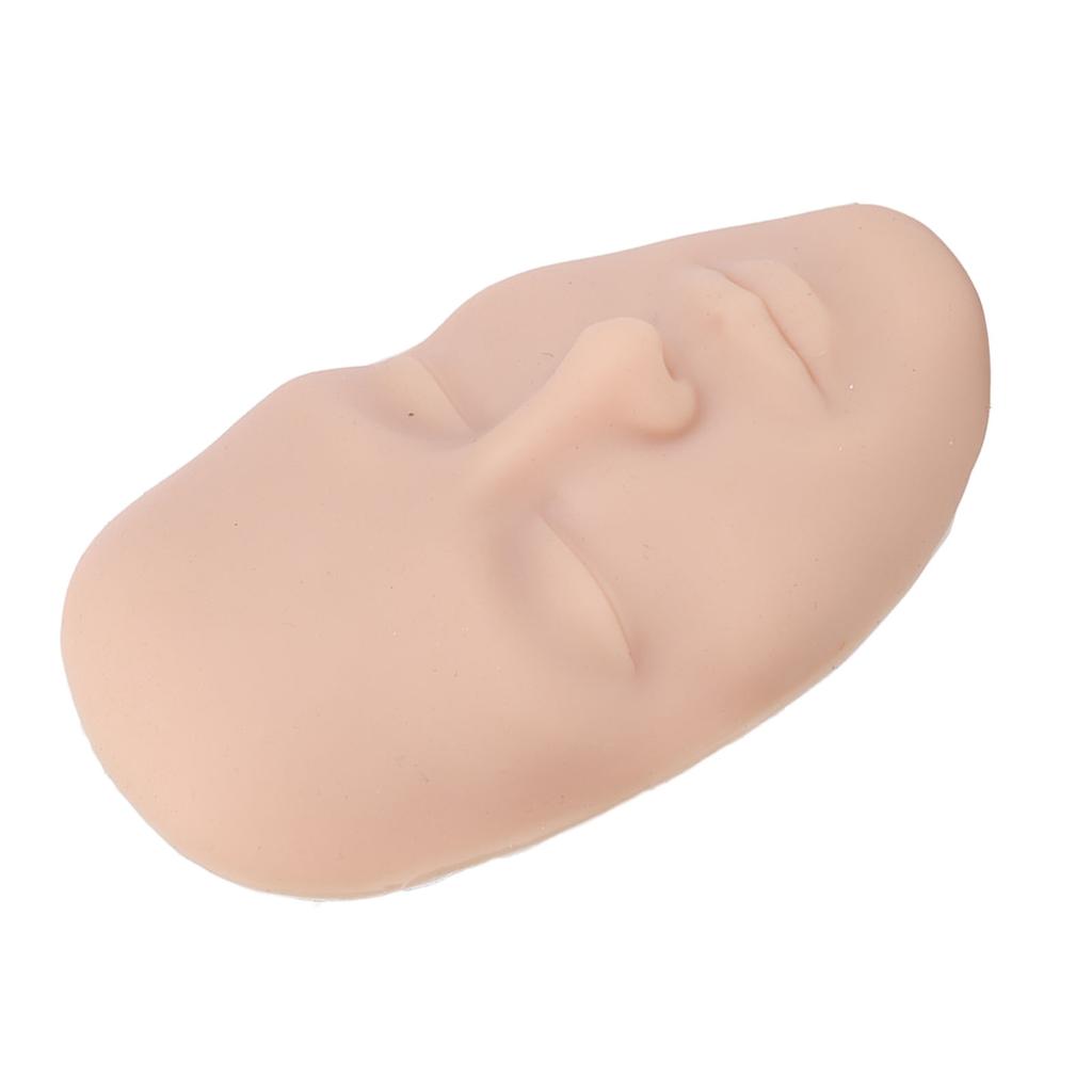 3D Тренировочная маска для макияжа Реалистичная многоразовая силиконовая косметическая маска-манекен с 7 кистями для начинающих среднего уровня