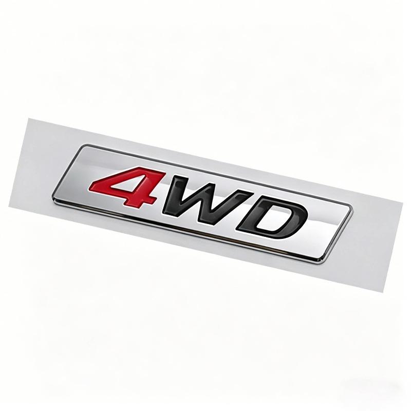 Подходит для логотипа автомобиля 4WD, задней наклейки на багажник, декоративной наклейки на кузов, декоративной наклейки на крышку багажника