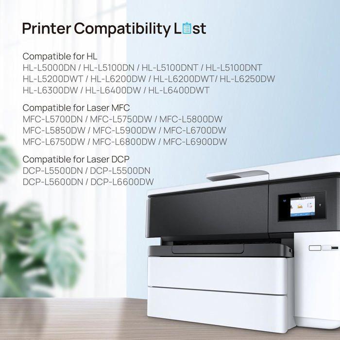 Cartouche de toner - HALLOLUX - TN-3480 - Pack de 2 - Compatible Brother - 8000 pages (A4, 5%)