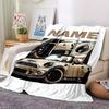 Custom Name Racing Theme Printed Blanket - Perfect for Couch, Bed, Travel & Outdoor Use | Machine Washable, Cozy & Durable.