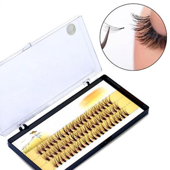 Женщины Pro Makeup 60 шт. кластеры красоты ресницы прививки поддельные накладные ресницы