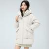 Down Coat Women's Winter New 2025 Fashion Style Loose Hooded Mid Length Cold and Warm Coat