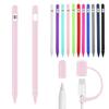Силиконовый чехол 4-в-1 для Apple Pencil 1 Чехол Портативный Защита от потери Скин для карандаша Адаптер для касания Держатель для стилуса Apple Pencil 1