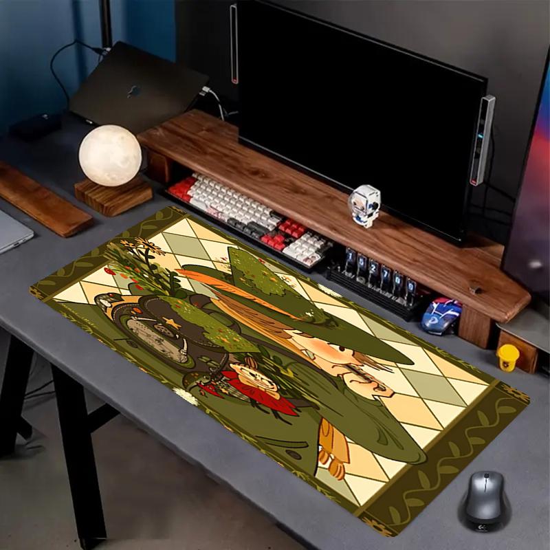 Snufkin Theme Mouse Pad, Non Slip Rubber Base, Multifunctional Office & Home Decor, Perfect for Workspace Personalization.