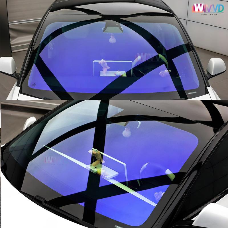 High Quality purple chameleon window tint film roll VLT80% Solar Car Glass Sticker UV Sun Solar Protection  High Heat Resistant