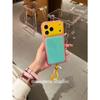 Niche simple solid color splicing is suitable for Apple iPhone17promax mobile phone case 16 anti-drop case protective case.