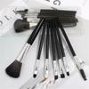 7Pcs Makeup Brushes Black Set Professional Cosmetic Powder Eye Shadow Foundation Blush Lip Eyebrow Make Up Brush Beauty Tool