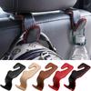 2/4 шт. Кожаные крючки для подголовника автомобильного сиденья, органайзер для спинки сиденья, вешалка для сумок, кронштейн для одежды, аксессуары для салона автомобиля